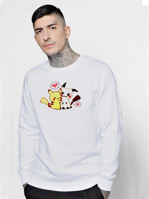 Pikachu Mimikyu Valentine Hugging Sweatshirt