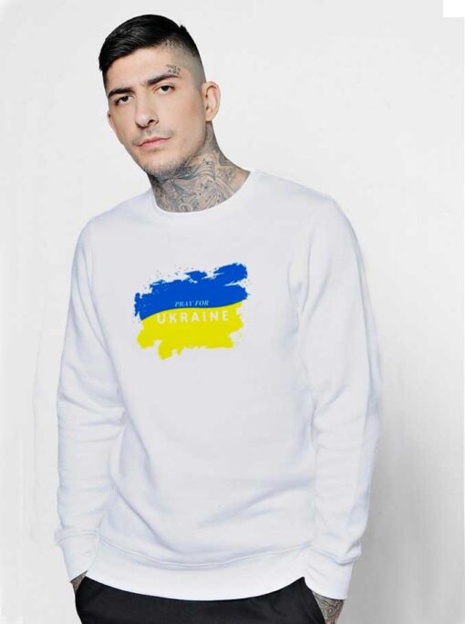 Pray For Ukraine Watercolor Sweatshirt