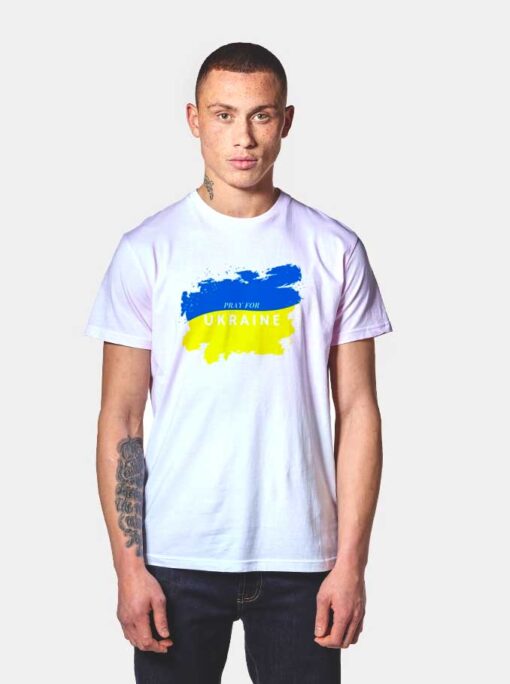 Pray For Ukraine Watercolor T Shirt