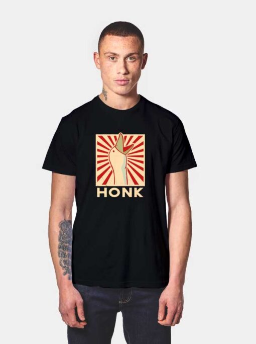 Retro Goose Honk Grunge Style T Shirt