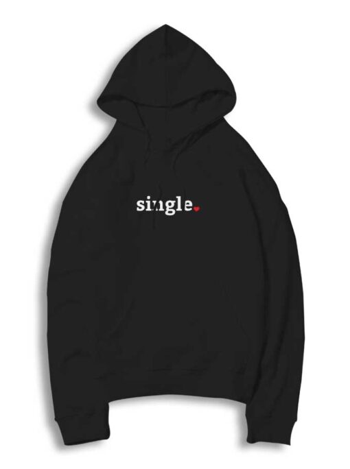 Single Heart Valentines Day Hoodie