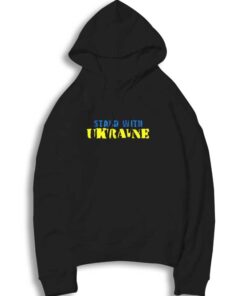 Stand With Ukraine Spray Paint Hoodie