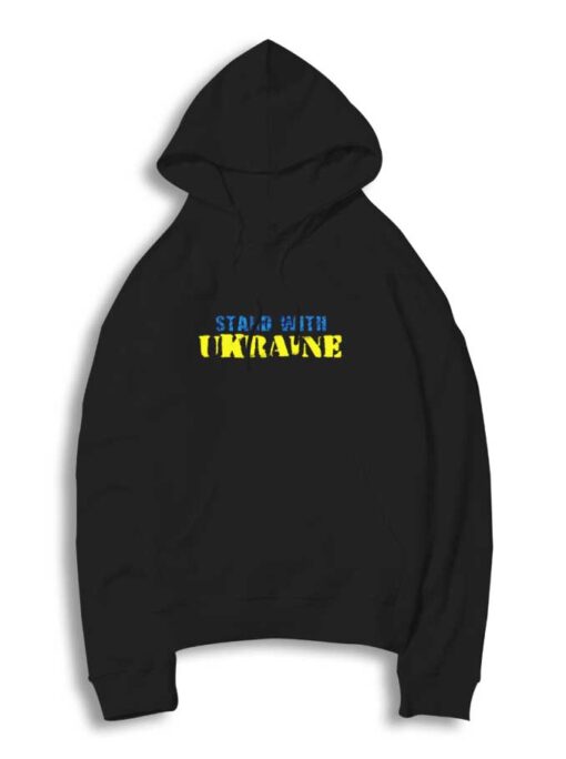 Stand With Ukraine Spray Paint Hoodie