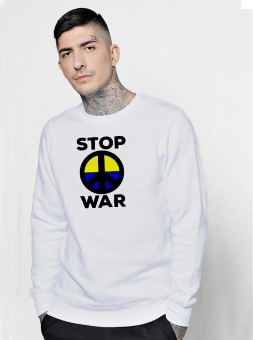 Stop War Peace Logo Ukraine Sweatshirt