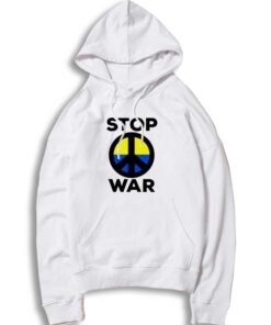 Stop War Peace Logo Ukraine Hoodie