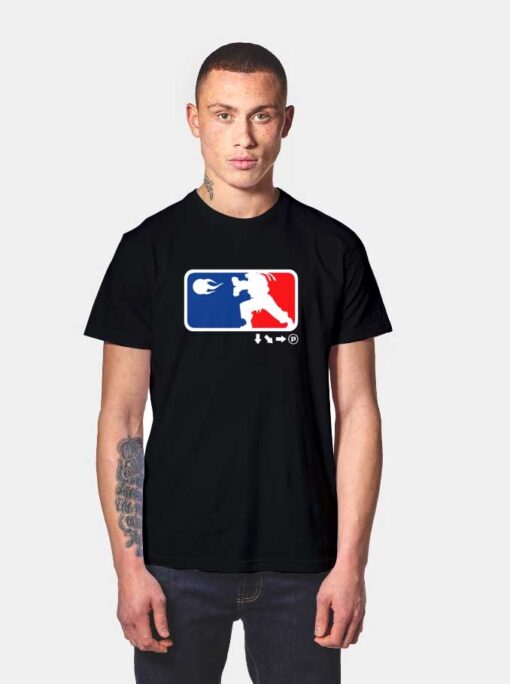 Street Fighter League NBA Logo T Shirt