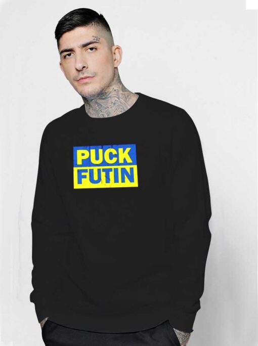 Ukraine Flag Puck Futin Sweatshirt