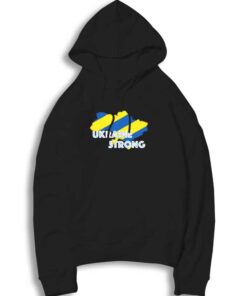 Ukraine Strong Map Flag Hoodie