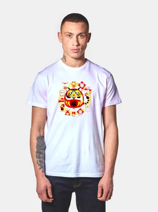 Year Of Tiger Daruma Lunar New Year T Shirt