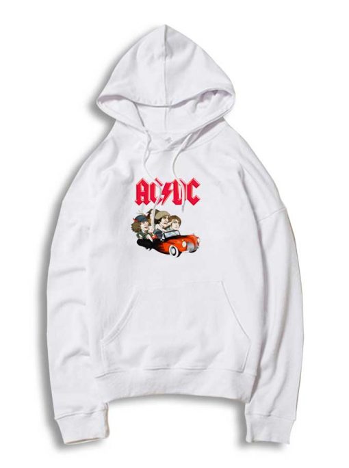 ACDC Flaming Car Cartoon Hoodie