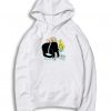 Black Sleepy Cat Art Supplies Hoodie