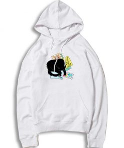 Black Sleepy Cat Art Supplies Hoodie