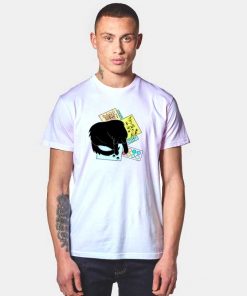 Black Sleepy Cat Art Supplies T Shirt