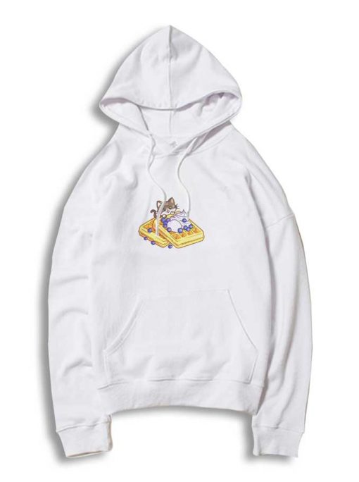 Cute Waffle Mini Cat Hoodie