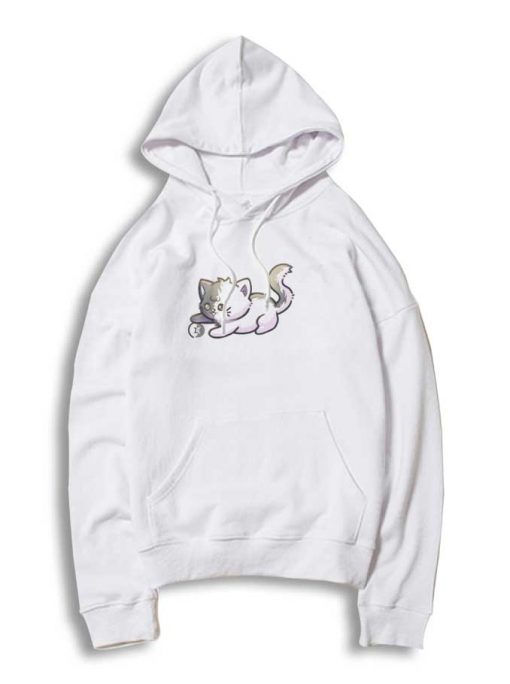 Gemini Cat Half Black Half White Hoodie