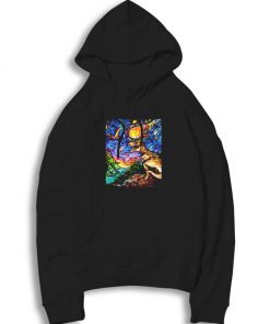 Jurassic Night Painting Hoodie