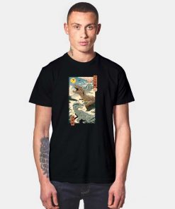 Jurassic Park Ukiyo-e Art T Shirt