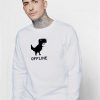 Offline Dinosaur 8 Bit Pixelated Sweatshirt