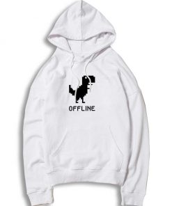 Offline Dinosaur 8 Bit Pixelated Hoodie