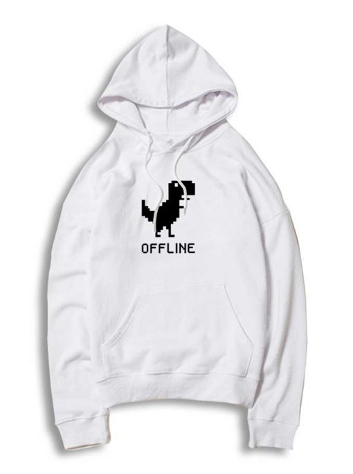 Offline Dinosaur 8 Bit Pixelated Hoodie