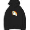 Rainbow Cat Colorful Silhouette Hoodie