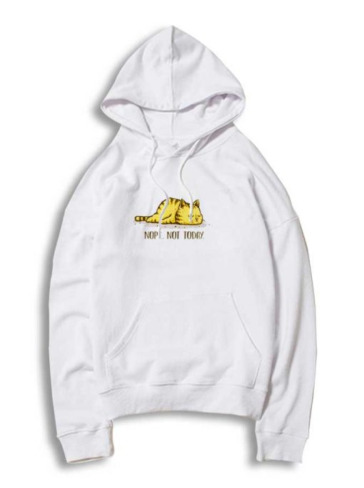 Sleeping Cat Nope Not Today Hoodie