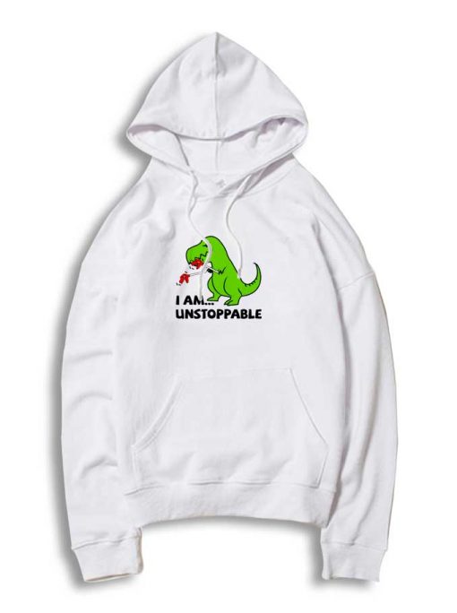 T-Rex I Am Unstoppable Dinosaur Hoodie