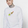 Cute Mochi Cat Leaf Sweatshirt