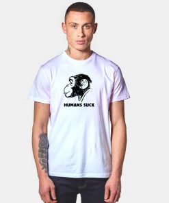 Monkey Head Humans Suck T Shirt