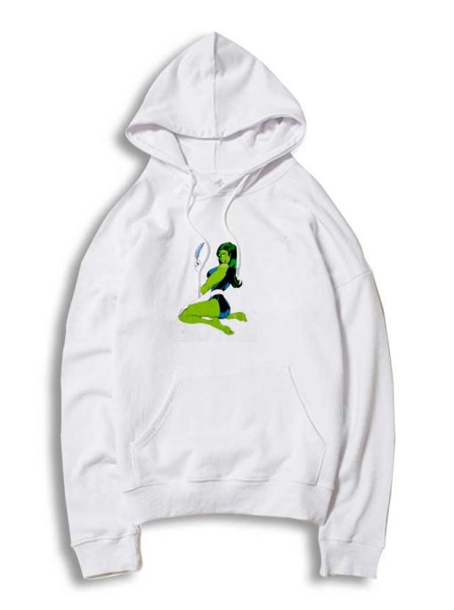 She Hulk Sexy Blue Feather Hoodie