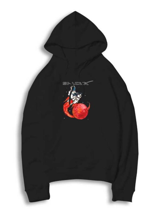 Space X Red Flame Mars Hoodie