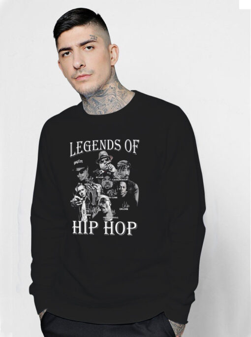 2023 Legends Of Hip Hop Biggie Tupac Shakur Eazy E Ice Cube Eminem Sweatshirt