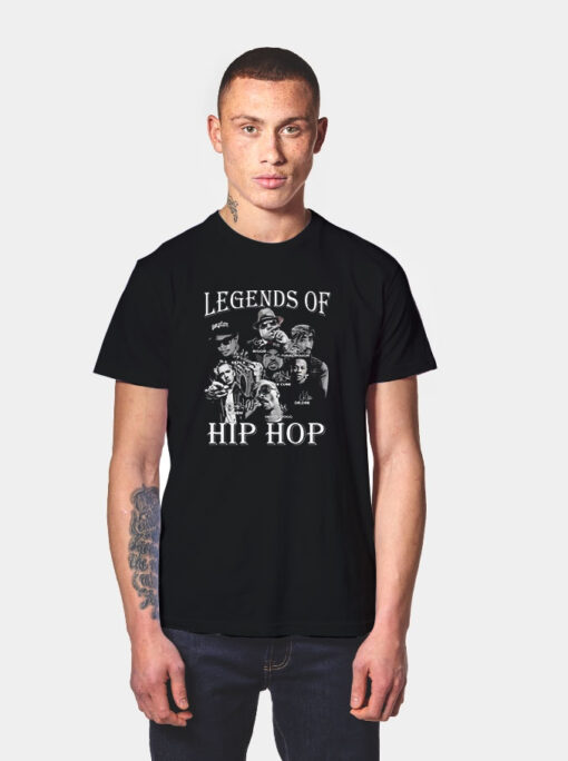 2023 Legends Of Hip Hop Biggie Tupac Shakur Eazy E Ice Cube Eminem T Shirt