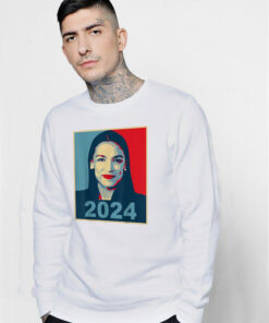 AOC for President 2024 AOC See Through Sweatshirt