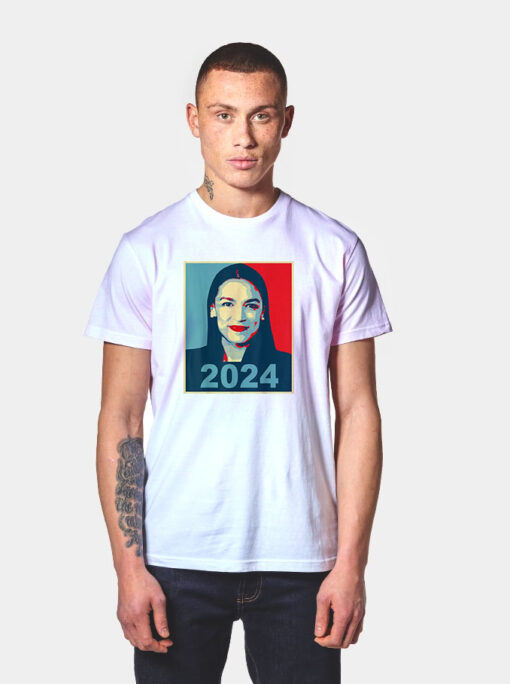 AOC for President 2024 AOC See Through T Shirt