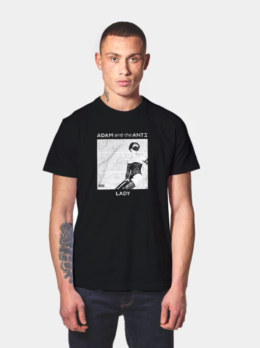 Adam And The Ants Lady Logo T Shirt