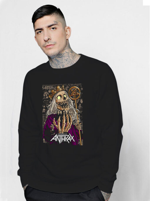 Anthrax Glow In The Dark 40Th King Sweatshirt