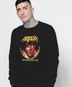 Anthrax Preacher Devil 40Th Anniversary Tour 2023 Sweatshirt