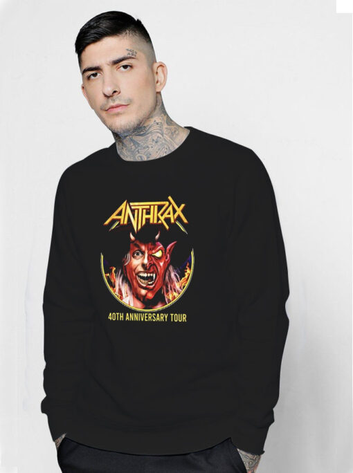 Anthrax Preacher Devil 40Th Anniversary Tour 2023 Sweatshirt