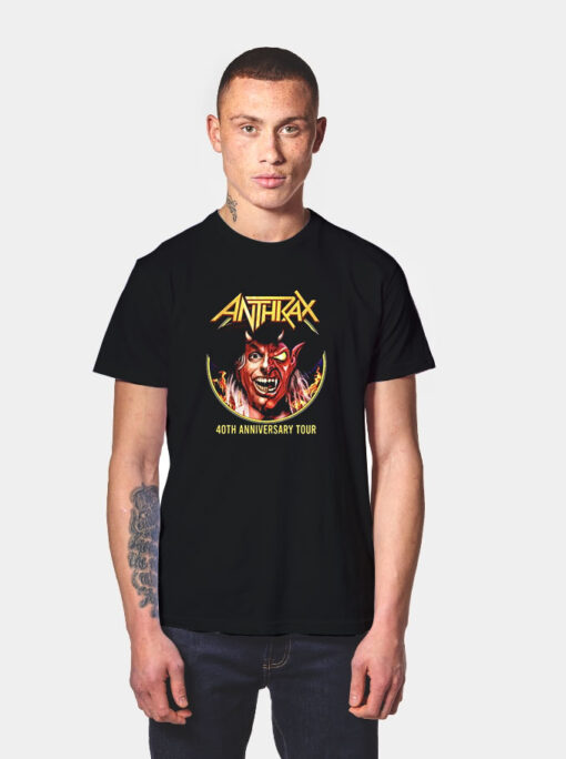 Anthrax Preacher Devil 40Th Anniversary Tour 2023 T Shirt