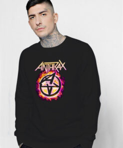 Anthrax The Flame Penta Thrax Vintage Sweatshirt