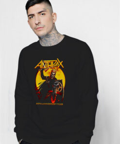 Anthrax We Ride With Death Tonight 40Th Anniversary Sweatshirt