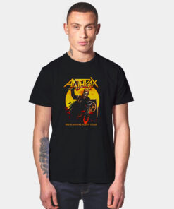 Anthrax We Ride With Death Tonight 40Th Anniversary T Shirt