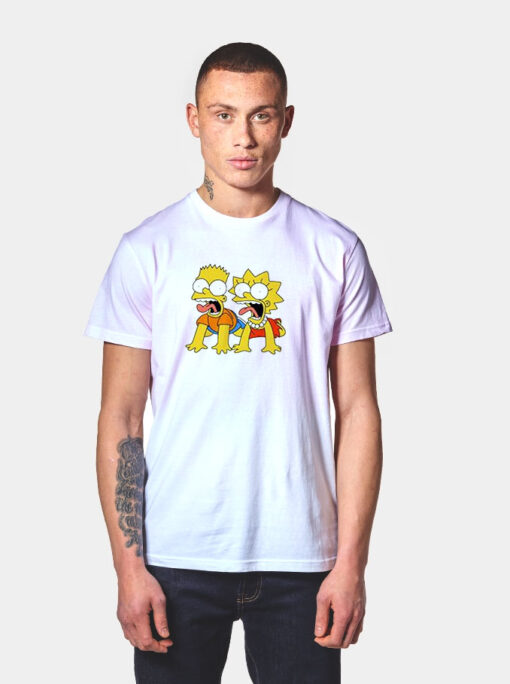 Bart And Lisa Simpson Scream T Shirt