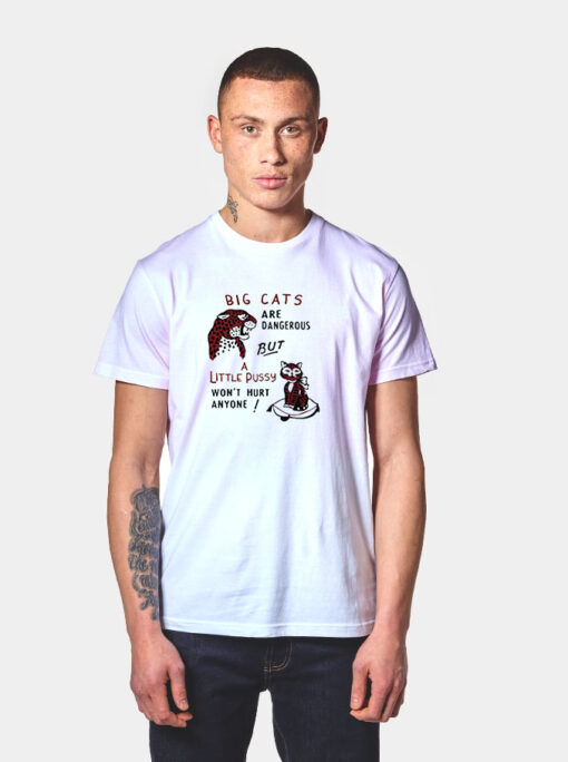 Big Cats Are Dangerous, But a Little Pussy Won't Hurt Anyone T Shirt