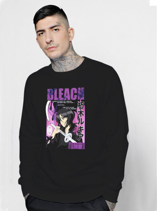 Bleach Rukia Purple Portrait Sweatshirt