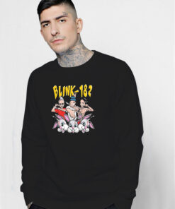 Blink 182 Throwing Knives Rabbit Sweatshirt