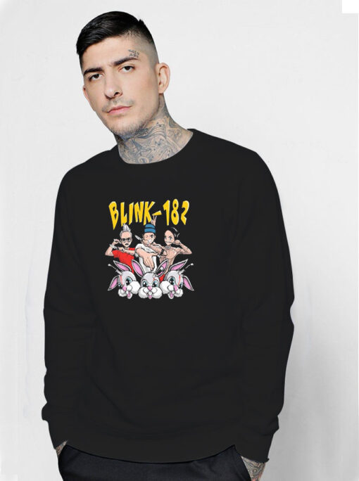 Blink 182 Throwing Knives Rabbit Sweatshirt