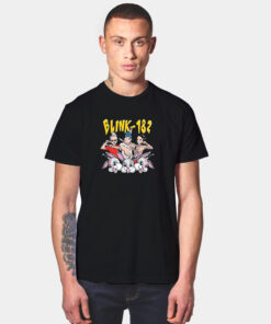 Blink 182 Throwing Knives Rabbit T Shirt