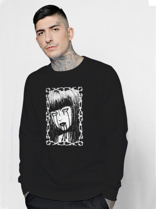 Bloody Tears Horror Manga Sweatshirt